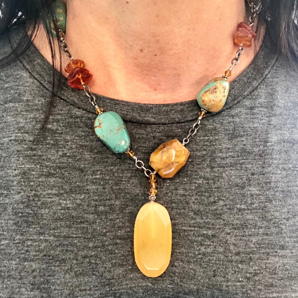 Silpada retired turquoise necklace